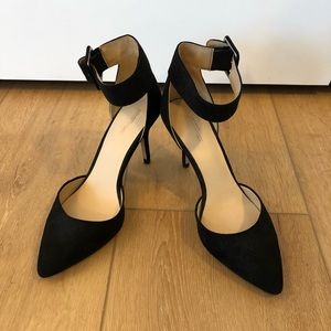 Zara black ankle strap heel